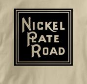 Nickel Plate Road T Shirt Vintage Logo TAN Railroad T Shirt Train T Shirt Vintage Logo T Shirt