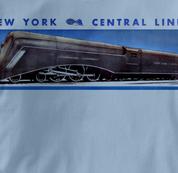 New York Central Lines T Shirt Commodore Vanderbilt BLUE Railroad T Shirt Train T Shirt Commodore Vanderbilt T Shirt