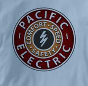 Pacific Electric Railway T Shirt Vintage BLUE Railroad T Shirt Train T Shirt Vintage T Shirt