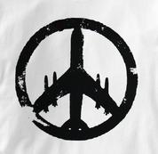 Peace Plane T Shirt WHITE Peace T Shirt