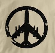 Peace Plane T Shirt TAN Peace T Shirt