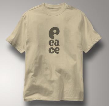 Peace T Shirt P EA CE TAN P EA CE T Shirt