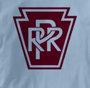 Pennsylvania Railroad T Shirt Railway Logo BLUE Train T Shirt Railway Logo T Shirt