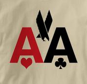 Poker T Shirt American Airlines AA TAN Texas Holdem T Shirt American Airlines AA T Shirt