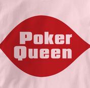 Poker T Shirt Poker Queen PINK Texas Holdem T Shirt Poker Queen T Shirt