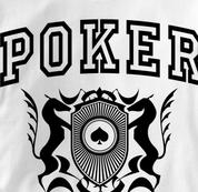 Poker T Shirt Poker University WHITE Texas Holdem T Shirt Poker University T Shirt