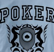 Poker T Shirt Poker University BLUE Texas Holdem T Shirt Poker University T Shirt