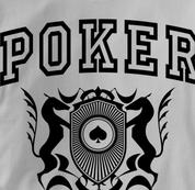 Poker T Shirt Poker University GRAY Texas Holdem T Shirt Poker University T Shirt