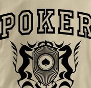 Poker T Shirt Poker University TAN Texas Holdem T Shirt Poker University T Shirt