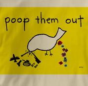 Peace T Shirt Poop Them Out TAN Poop Them Out T Shirt