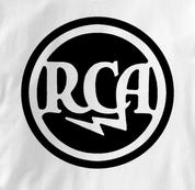 RCA T Shirt Classic Lightning Logo WHITE Gear T Shirt Classic Lightning Logo T Shirt