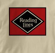 Reading Lines T Shirt Vintage TAN Railroad T Shirt Train T Shirt Vintage T Shirt