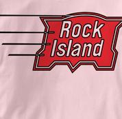 Rock Island T Shirt Vintage PINK Railroad T Shirt Train T Shirt Vintage T Shirt