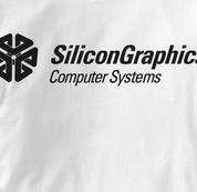 Silicon Graphics Computer T Shirt WHITE Geek T Shirt