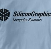 Silicon Graphics Computer T Shirt BLUE Geek T Shirt