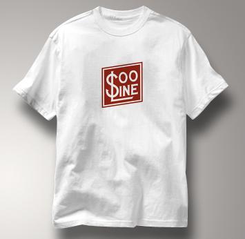 SOO Line T Shirt Railway Logo WHITE Railroad T Shirt Train T Shirt Railway Logo T Shirt