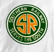 Southern Railway T Shirt Serves the South WHITE Railroad T Shirt Train T Shirt Serves the South T Shirt