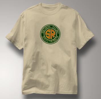 Southern Railway T Shirt Serves the South TAN Railroad T Shirt Train T Shirt Serves the South T Shirt