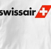 Swissair T Shirt WHITE Airlines T Shirt Aviation T Shirt