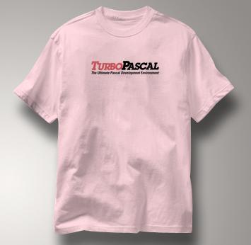 Turbo Pascal Computer T Shirt PINK Geek T Shirt