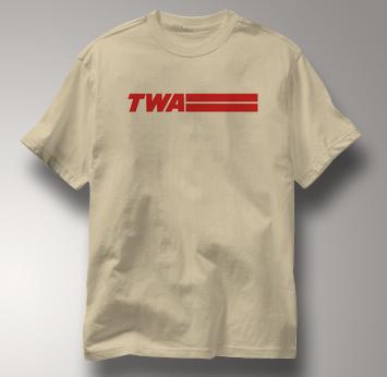 TWA T Shirt TAN Airlines T Shirt Aviation T Shirt