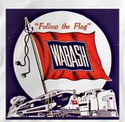 Wabash T Shirt Follow the Flag WHITE Railroad T Shirt Train T Shirt Follow the Flag T Shirt