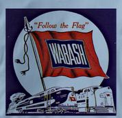 Wabash T Shirt Follow the Flag BLUE Railroad T Shirt Train T Shirt Follow the Flag T Shirt