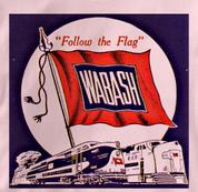 Wabash T Shirt Follow the Flag PINK Railroad T Shirt Train T Shirt Follow the Flag T Shirt
