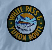 White Pass & Yukon T Shirt Vintage BLUE Railroad T Shirt Train T Shirt Vintage T Shirt
