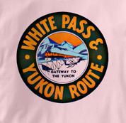 White Pass & Yukon T Shirt Vintage PINK Railroad T Shirt Train T Shirt Vintage T Shirt