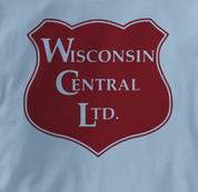 Wisconsin Central T Shirt LTD BLUE Railroad T Shirt Train T Shirt LTD T Shirt