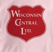 Wisconsin Central T Shirt LTD PINK Railroad T Shirt Train T Shirt LTD T Shirt